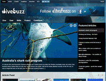 Tablet Screenshot of divebuzz.com